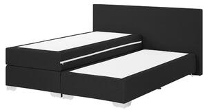 Kontinentálna posteľ 160 cm PREMIER (s matracmi) (čierna). Vlastná spoľahlivá doprava až k Vám domov. 1007430