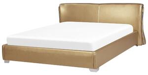 Manželská posteľ 180 cm PARNAS (s roštom) (zlatá). Vlastná spoľahlivá doprava až k Vám domov. 1007423