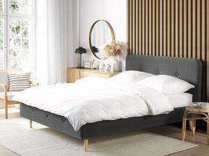Manželská posteľ 180 cm ROME (s roštom) (tmavosivá). Vlastná spoľahlivá doprava až k Vám domov. 1007462