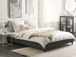 Manželská posteľ 180 cm ROXENNE (s roštom) (sivá). Vlastná spoľahlivá doprava až k Vám domov. 1007479