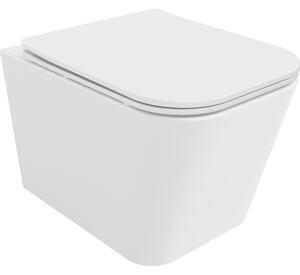 Mexen Teo WC misa Rimless s pomaly padajúcim sedadlom slim, duroplast, biely lesk - 30850600