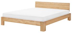 Manželská posteľ 180 cm ROYAL (s roštom) (svetlé drevo). Vlastná spoľahlivá doprava až k Vám domov. 1007498