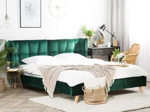 Manželská posteľ 160 cm SENEL (s roštom) (zelená). Vlastná spoľahlivá doprava až k Vám domov. 1007512