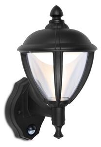 Lutec 5260103012 LED vonkajšie nástenná lampa so senzorom pohybu Unite 1X9W | 3000K | IP44 - matná čierna