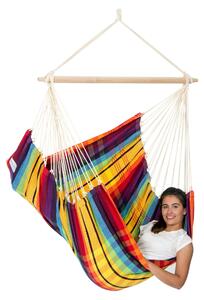 AMAZONAS XL Brasil Dúhové závesné kreslo s rozperkou Sedadlo s rozmermi približne 160 x 130 cm