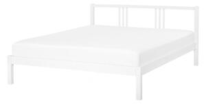 Manželská posteľ 140 cm VALLES (s roštom) (biela). Vlastná spoľahlivá doprava až k Vám domov. 1007546
