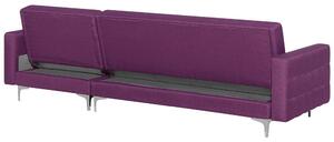 Rohová sedačka Aberlady 4 (fialová) (s taburetkou) (P). Vlastná spoľahlivá doprava až k Vám domov. 1008506
