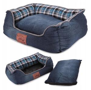 Pelech pre psa / mačku M - Fancy gaučík - Navy blue