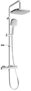 Mexen KX33 nadomový sprchový set s dažďovou sprchou a termostatickou batériou, chróm - 771503391-00