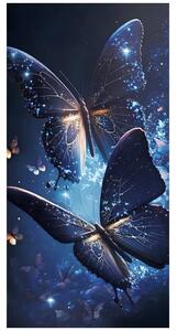 PLÁŽOVÁ OSUŠKA Z MIKROVLÁKNA BUTERFLY 100X180 CM VZOROVANÁ