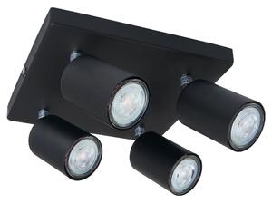 BERGE Stropné svietidlo LED VIKI 4x GU10 čierne