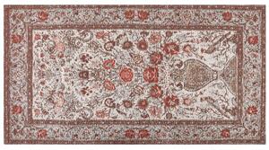 Koberec viacfarebný bavlna polyester 80 x 150 cm kvetovaný vzor tradičný vintage bytový doplnok
