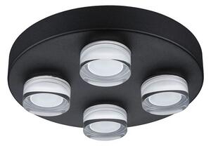 Paulmann - Kame 4 Nástenné Svietidlo/Stropné Lampa IP44 Signal Black