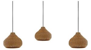 Lucande - Taniola 3 Vonkajšie stránky Závěsná Lampa Drevo