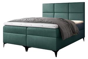 GR Boxspring posteľ FAVA s vrchným matracom - zelená Fancy Rozmer: 140x200