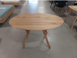 Oválny jedálenský stôl MAK – masívny dub, 140 cm