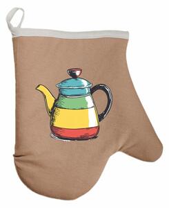 Kuchynská rukavica Teapop EMI, hnedá