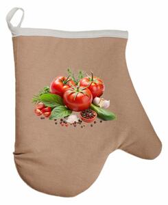 Kuchynská rukavica Veggie EMI, hnedá