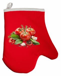 Kuchynská rukavica Veggie EMI, červená