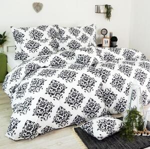 Obliečky Atény čierne EMI, Štandardný set jednolôžko obsahuje 1x 140x200 + 1x 70x90