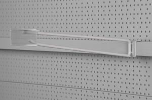 Vešiak Racks H23 0400 mm, M08 s PVC cenovkou, na tyč