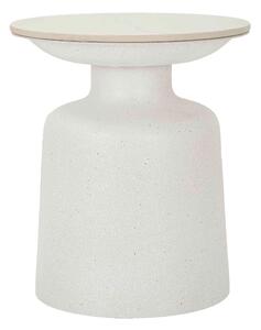 KONFERENČNÝ STOLÍK, biela, kov, keramika, 40/47/40 cm - Stolíky do obývačky, Online Only