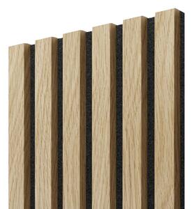 Akustický panel, Európsky dub, čierny filc, 30x275 cm
