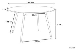 Jedálenský stôl Bono 120 (pre 4 osoby) (čierna). Vlastná spoľahlivá doprava až k Vám domov. 1010119