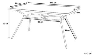 Záhradný stôl Love 140 (čierna). Vlastná spoľahlivá doprava až k Vám domov. 1010132