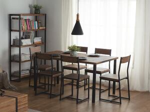 Jedálenský stôl Lasido (pre 6 osôb) (čierna). Vlastná spoľahlivá doprava až k Vám domov. 1010161