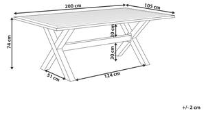 Záhradný stôl Cascad (sivá). Vlastná spoľahlivá doprava až k Vám domov. 1010170