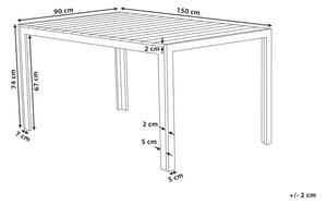 Záhradný stôl Costa (sivá). Vlastná spoľahlivá doprava až k Vám domov. 1010197