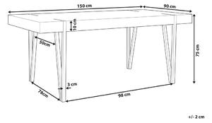 Jedálenský stôl Aden (pre 6 osôb) (tmavé drevo). Vlastná spoľahlivá doprava až k Vám domov. 1010203