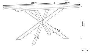 Jedálenský stôl Spector (pre 6 osôb) (tmavé drevo). Vlastná spoľahlivá doprava až k Vám domov. 1010210