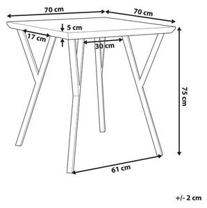 Jedálenský stôl Bendigo (pre 4 osoby) (tmavé drevo). Vlastná spoľahlivá doprava až k Vám domov. 1010206