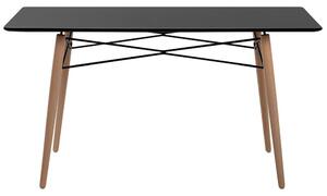 Jedálenský stôl Biondi (pre 4 osoby) (čierna). Vlastná spoľahlivá doprava až k Vám domov. 1010215