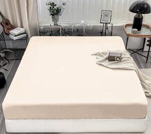 HoD Plachta s gumkou JERSEY Ecru 90x200 cm