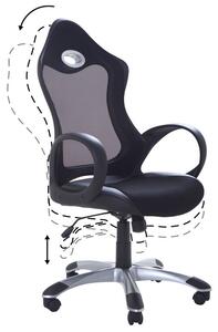 Kancelárska stolička Isit (čierne s bielymi podrúčkami). Vlastná spoľahlivá doprava až k Vám domov. 1011164