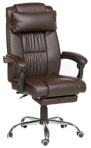 Kancelárska stolička Luxy (tmavohnedá). Vlastná spoľahlivá doprava až k Vám domov. 1011240