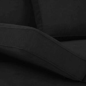 Čierna Dvojmiestna rozkladacia pohovka Selene 210 × 100 × 86 cm WINDSOR & CO