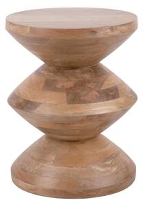 Okrúhly odkladací stolík z mangového dreva ø 35 cm Totem – Leitmotiv