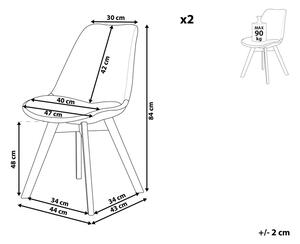 Set 2 ks. jedálenských stoličiek DOHA II (plast) (sivá). Vlastná spoľahlivá doprava až k Vám domov. 1018803