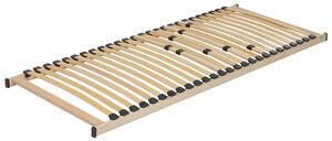 Lamelový rošt pod matrac svetlé drevo 80 x 200 cm drevený rám 30 pružinových lamiel spálňa
