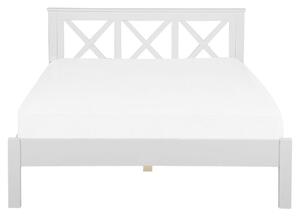Manželská posteľ 160 cm TANTE (drevo) (biela) (s roštom). Vlastná spoľahlivá doprava až k Vám domov. 1018518