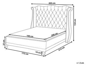 Manželská posteľ 160 cm Aidan (béžová) (s roštom). Vlastná spoľahlivá doprava až k Vám domov. 1077849