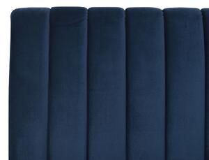 Manželská posteľ 180 cm MASALA (textil) (modrá) (s roštom). Vlastná spoľahlivá doprava až k Vám domov. 1018552