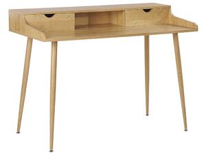 Písací stôl LEENOR (120 x 60 cm) (MDF) (svetlé drevo). Vlastná spoľahlivá doprava až k Vám domov. 1018776
