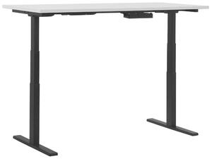 Písací stôl UPPER II (130 x 72 cm) (MDF) (biela + čierna) (el. nastaviteľný). Vlastná spoľahlivá doprava až k Vám domov. 1018762