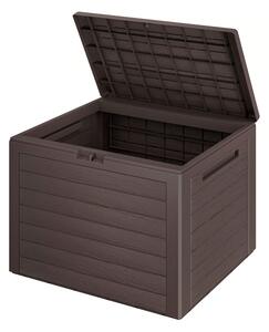 Úložný box WOODEBOX - 190L, 78x44x55cm, tmavo hnedá Prosperplast