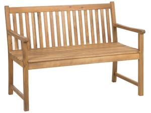 Záhradná lavica 120 cm VESTFOLD (drevo) (svetlé drevo). Vlastná spoľahlivá doprava až k Vám domov. 1019224